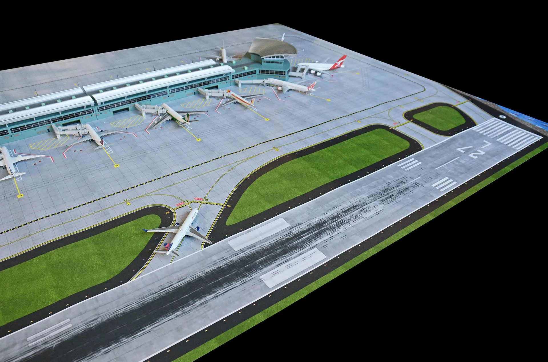 GeminiJets 2019 Deluxe Airport Terminal & Mat Set 1:400 Scale GJARPTC