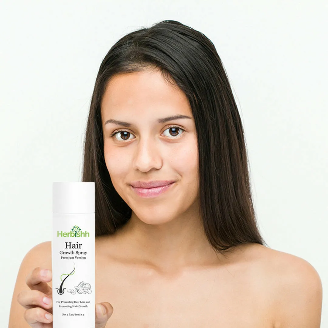 Ginger Hair Growth Spray Thickness, Shine, and Strength- Herbishh