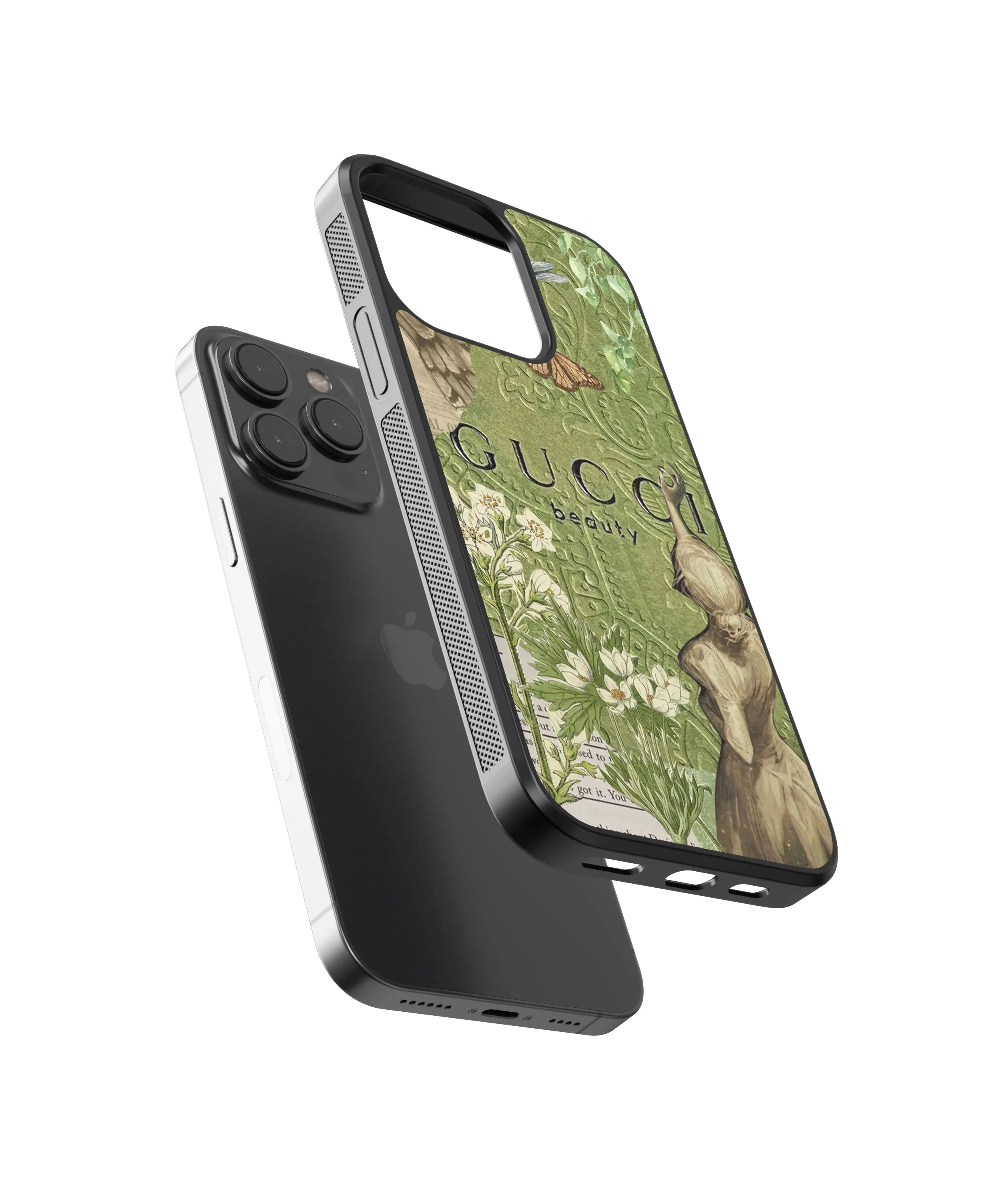 Gucci Vintage Glass Phone Case Cover