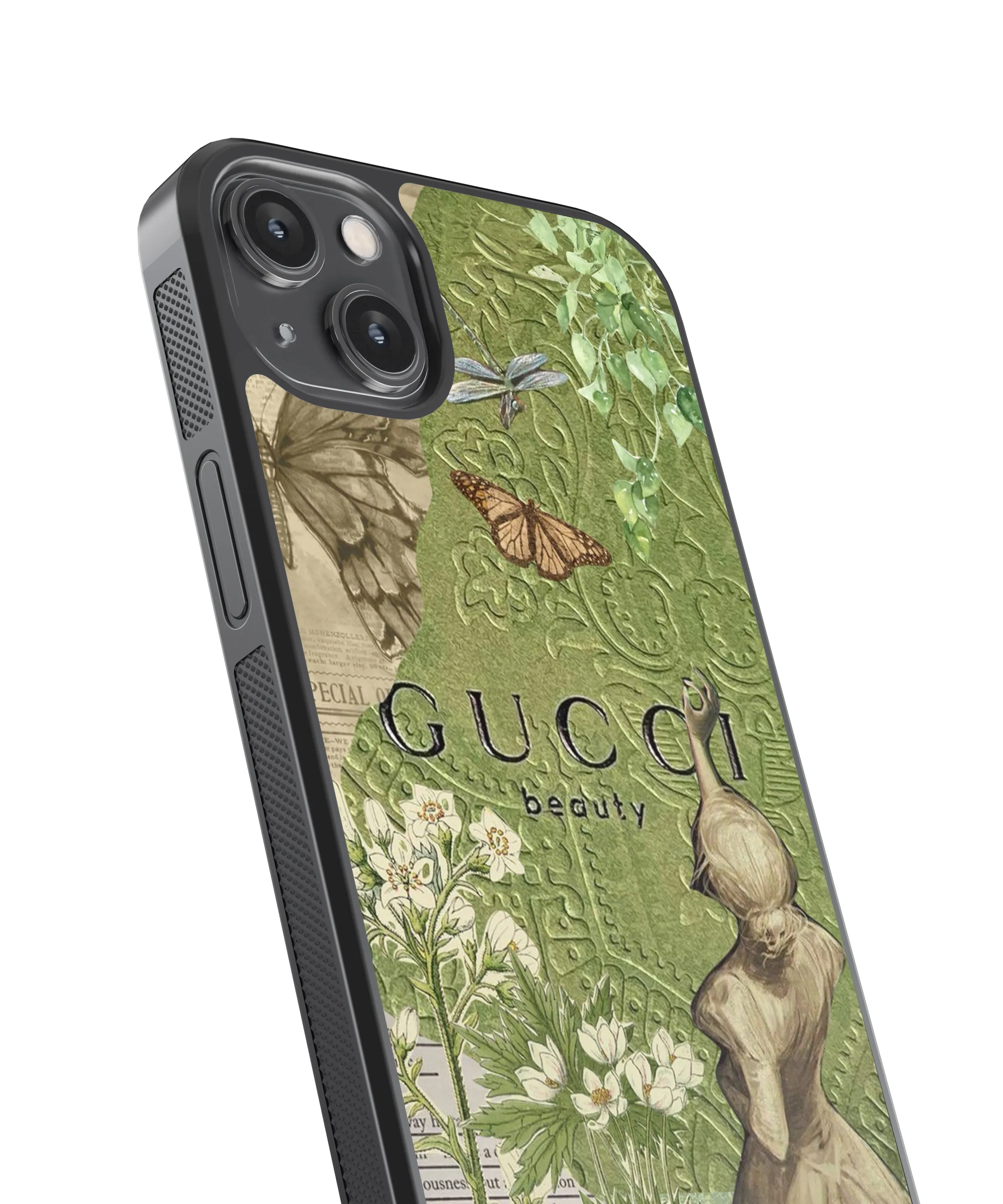 Gucci Vintage Glass Phone Case Cover
