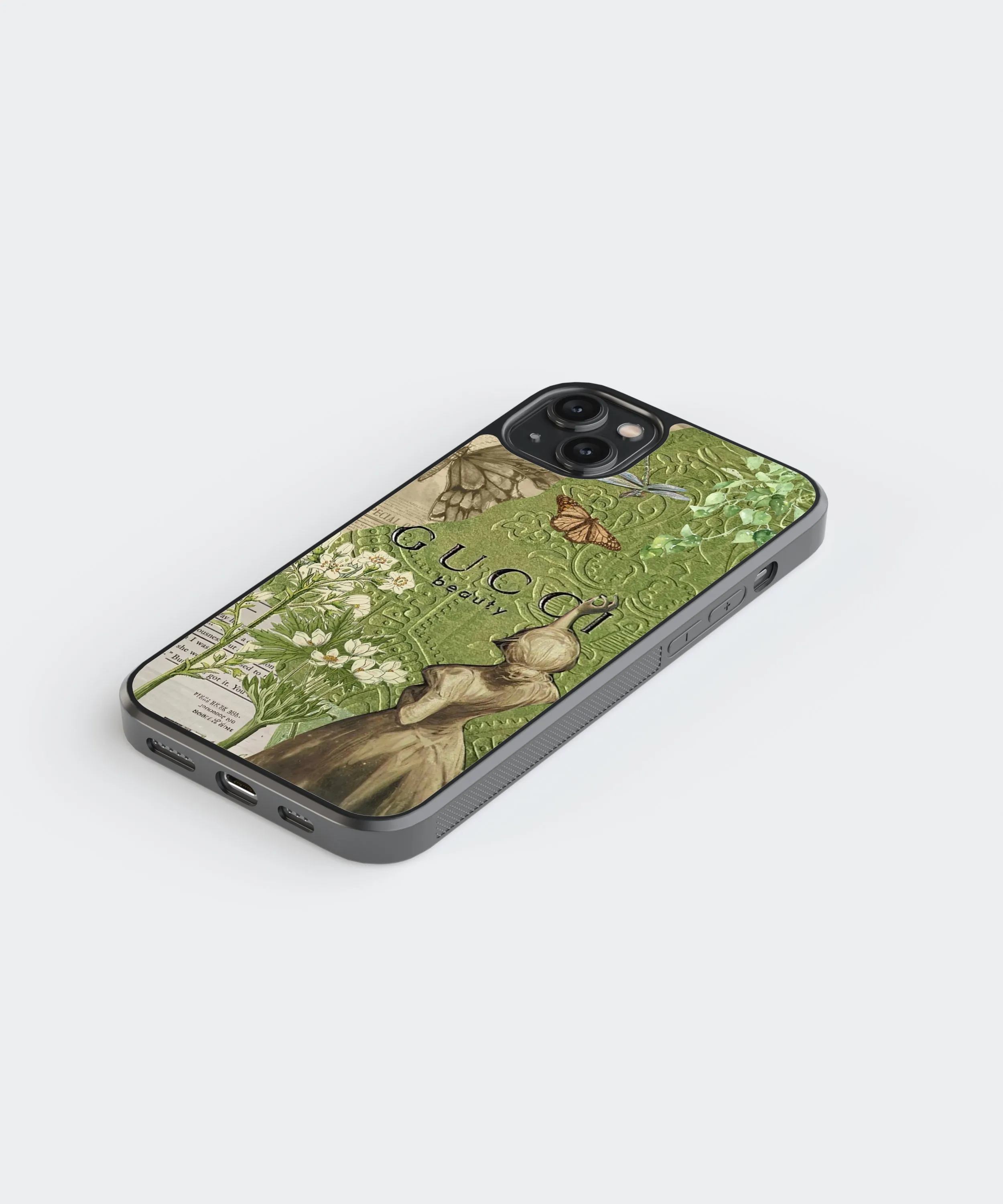 Gucci Vintage Glass Phone Case Cover