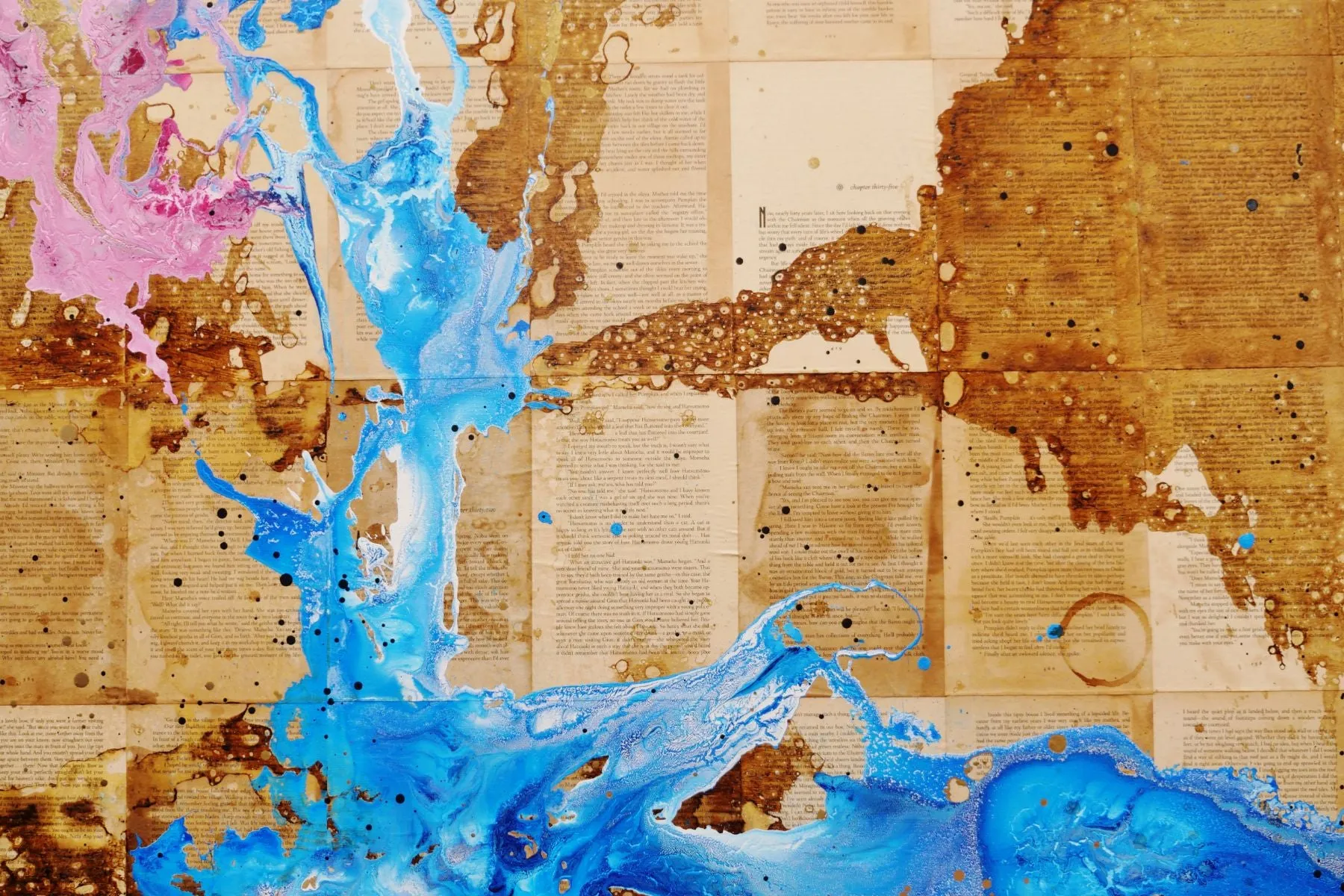 Hanabira "Petal" 200cm x 120cm Geisha Abstract Realism Book Club Painting (SOLD)