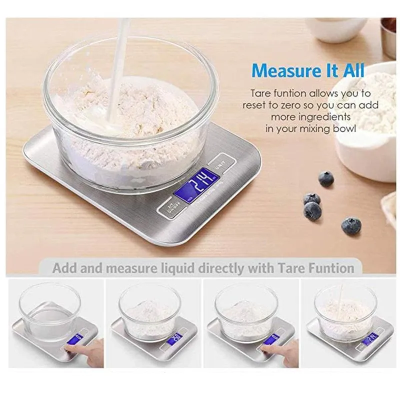 High Precision Electronic Kitchen Steel Weight Scale Measuring Tools