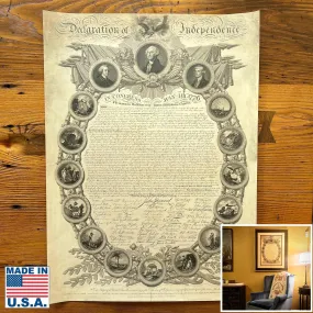 Historic "Declaration of Independence" engraving by publisher John Binns Archival print