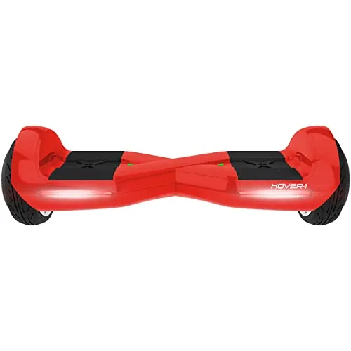 Hover-1 Dream Electric Hoverboard | 7MPH Top Speed, 6 Mile Range, Long Lasting Lithium-Ion Battery, 5HR Full Charge, Rider Modes: Beginner to Expert, Red, 25 x 9 x 9
