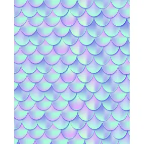 Iridescent Mermaid Scales Printed Backdrop