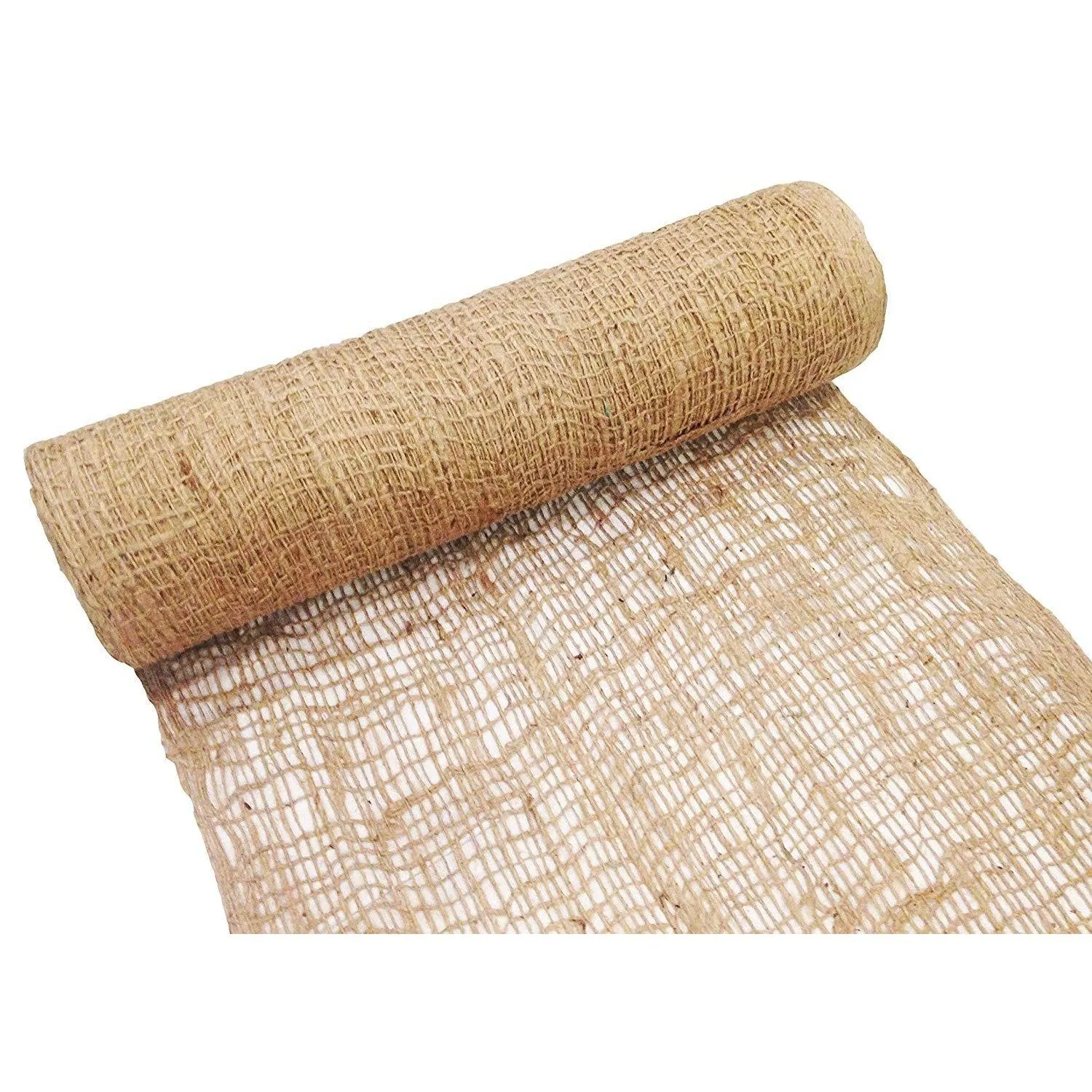 Jute Netting - Erosion Control (Biodegradable) - 4 ft or 8 ft Wide (Lasts 6-24 mo)