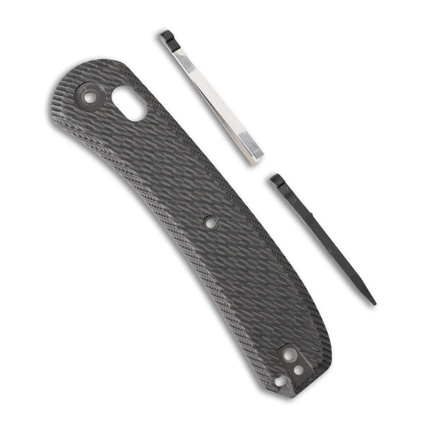Lander 2 Knife Scales - Bias Carbon Fiber