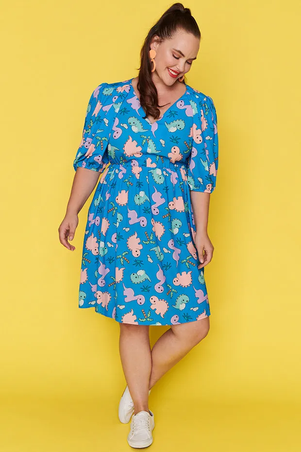 Let's Get Loud Dino Print Dress