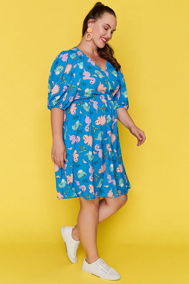 Let's Get Loud Dino Print Dress