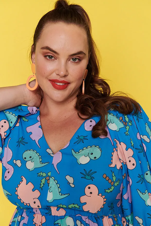 Let's Get Loud Dino Print Dress