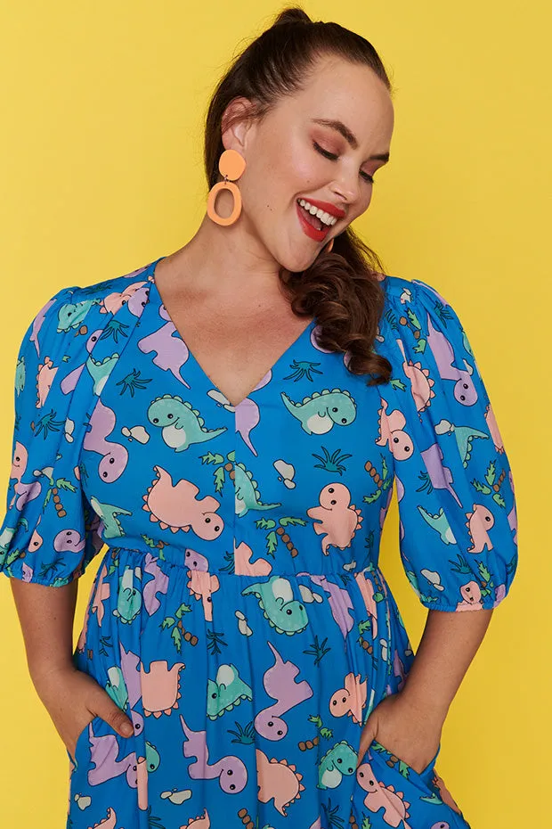 Let's Get Loud Dino Print Dress