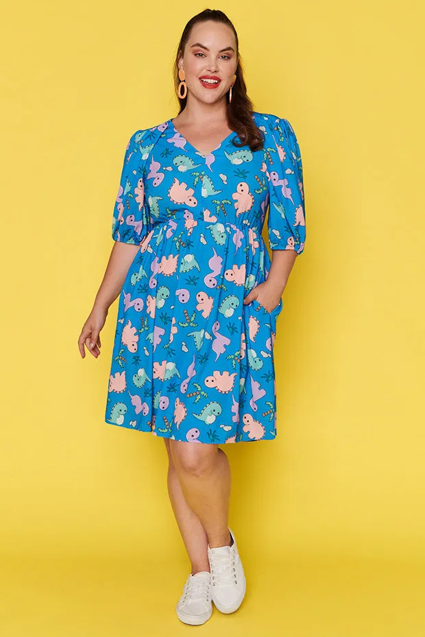 Let's Get Loud Dino Print Dress