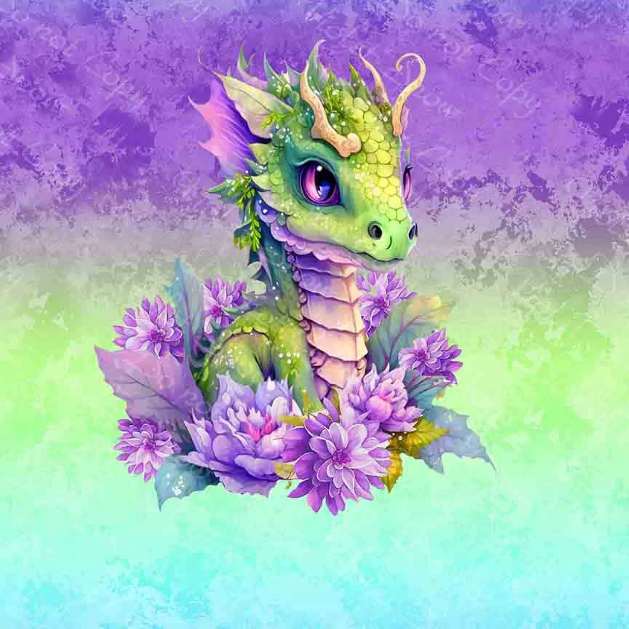 Lucky Days Baby Dragon Gradient Panel