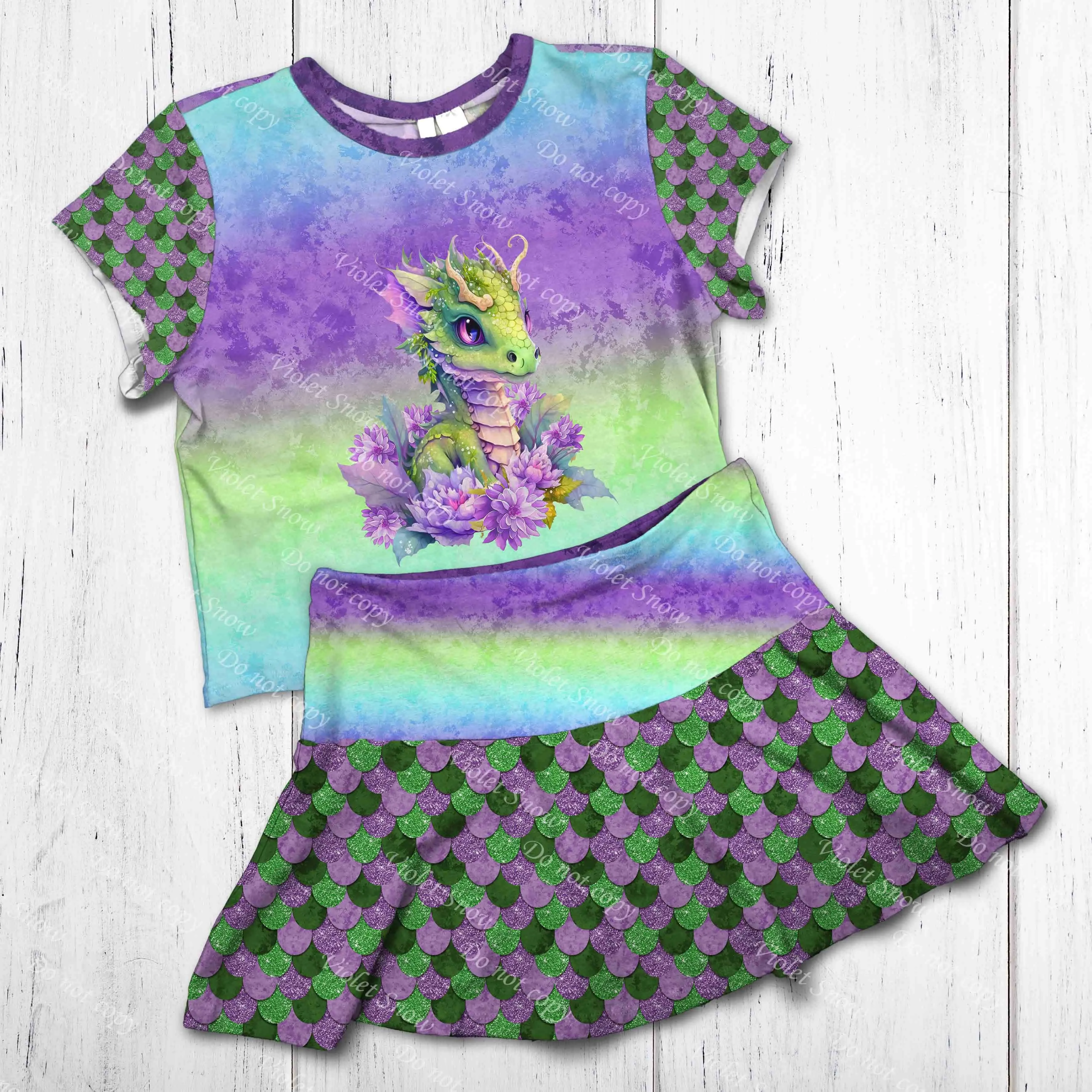Lucky Days Baby Dragon Gradient Panel