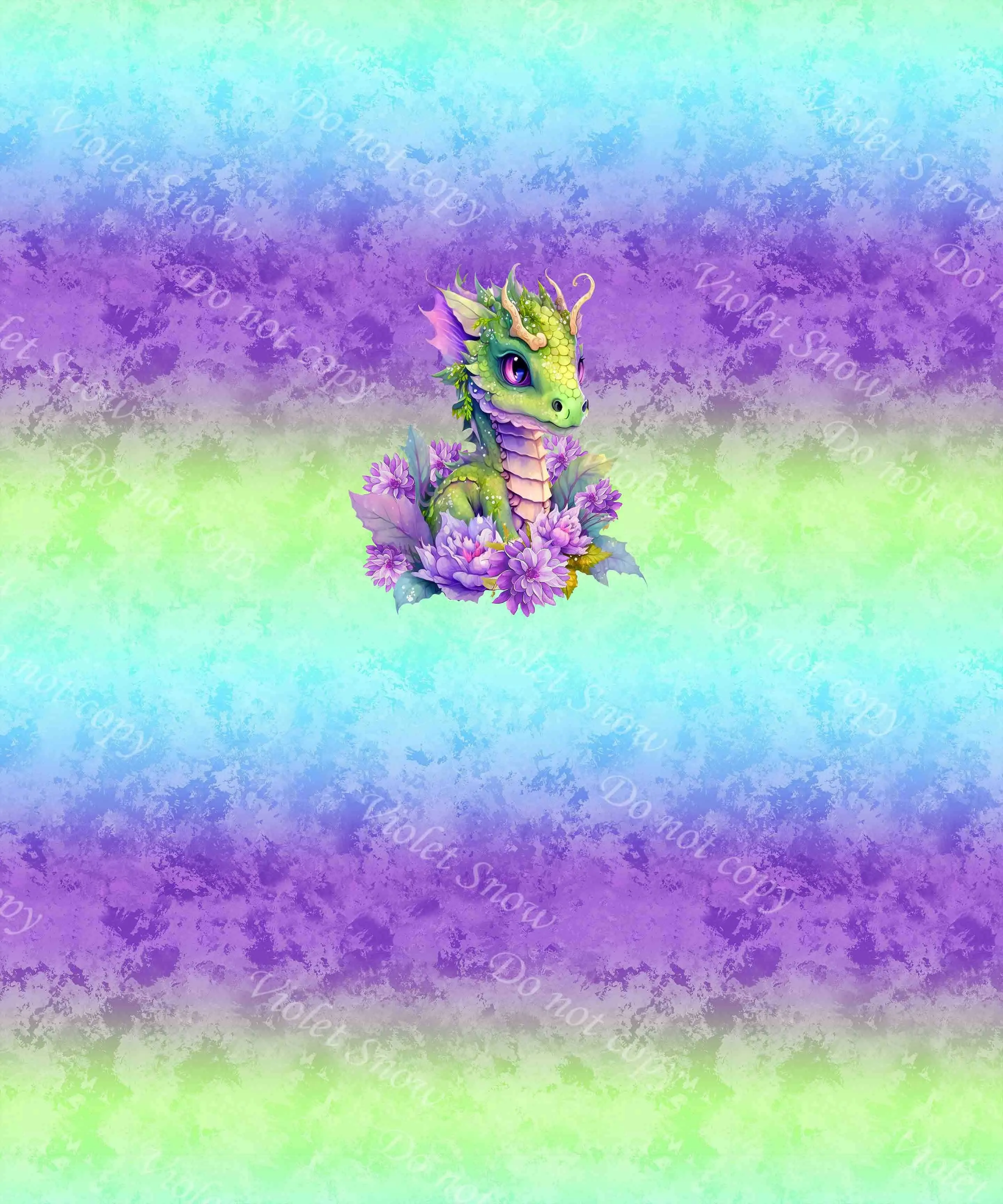 Lucky Days Baby Dragon Gradient Panel