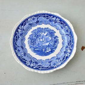 Mason's Blue and White Park Stroll Plate