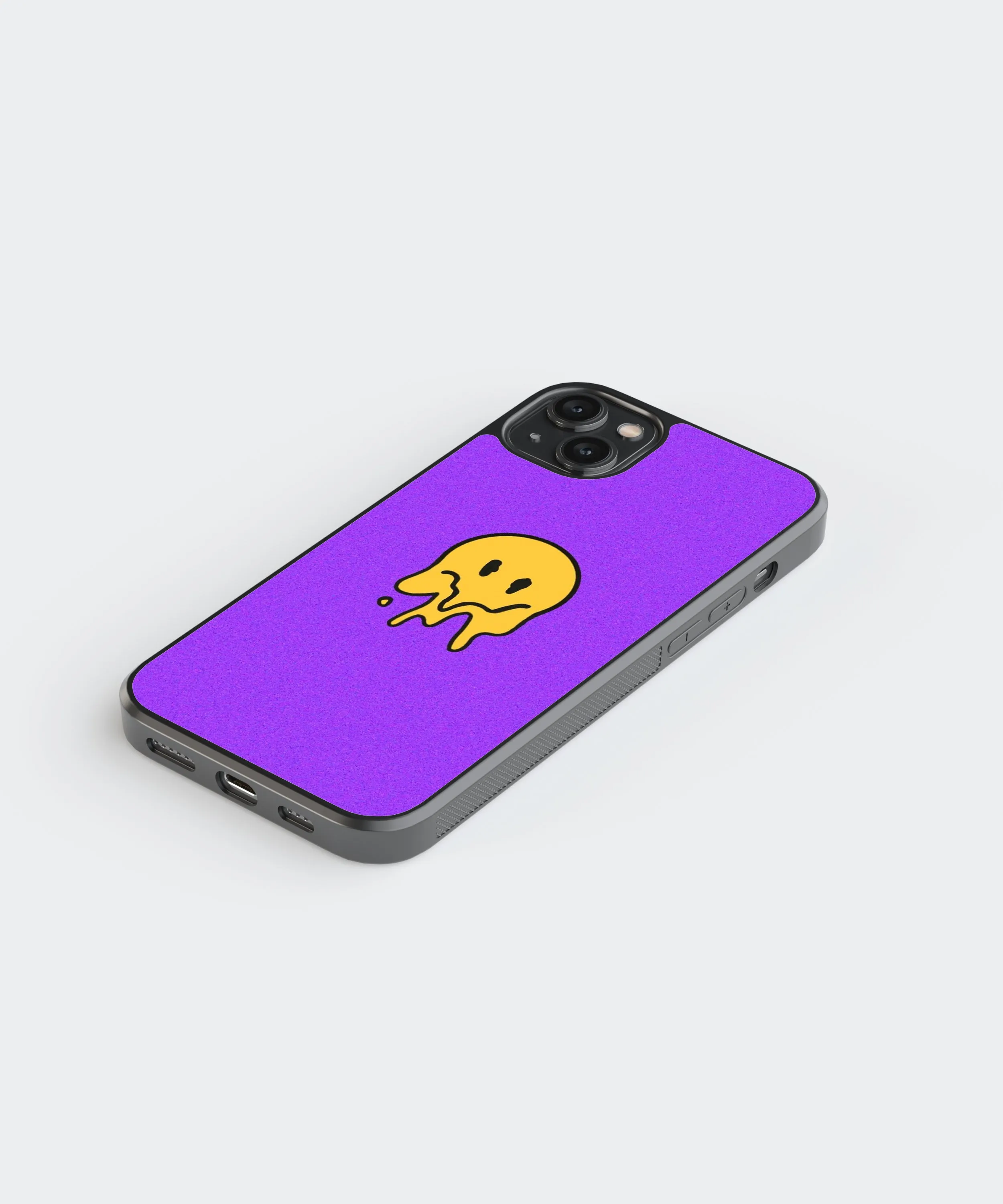 Melting Smile Abstract Glass Phone Case Cover