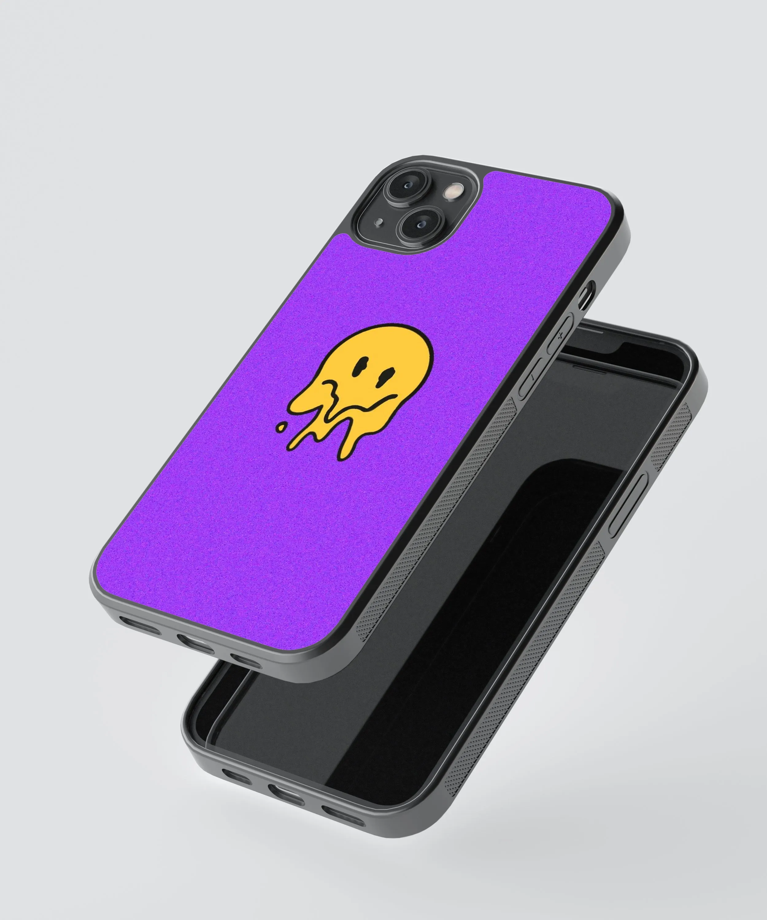 Melting Smile Abstract Glass Phone Case Cover