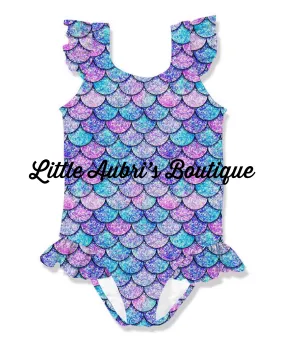 Mermaid Scales One Piece Swimsuit