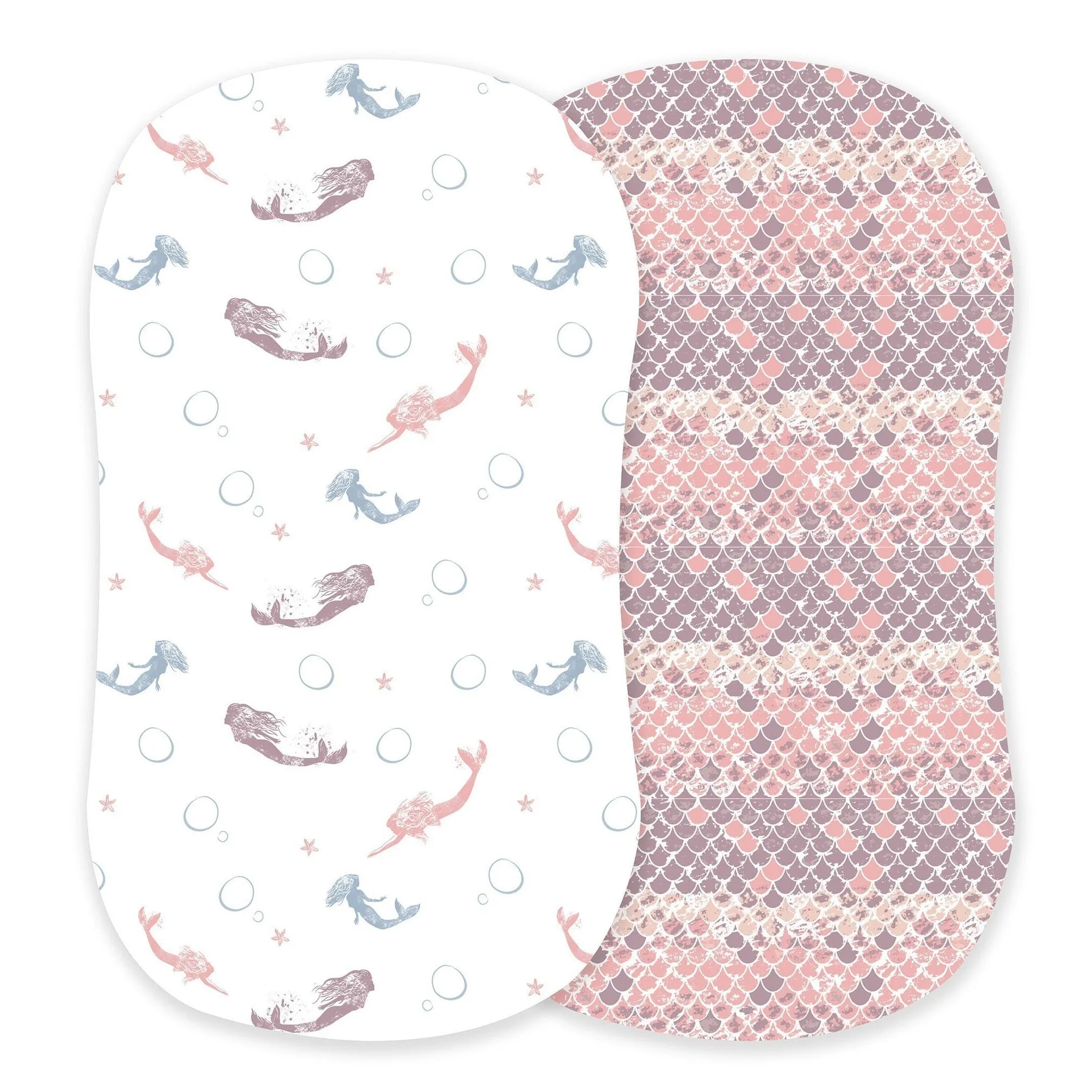 Mermaids and Scales Bassinet Sheets