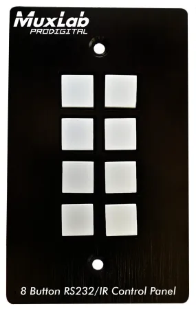 Muxlab 500816 8 Button RS232/IR Control Panel