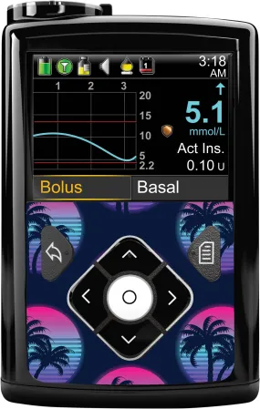 Neon Sunset for Sticker for Medtronic MiniMed 770G & 780G
