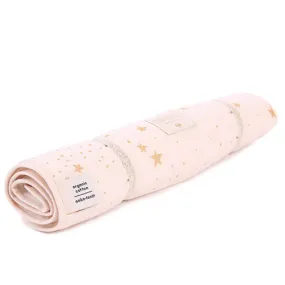 Nobodinoz Changing Pad Nomad Gold Stella/Dream Pink