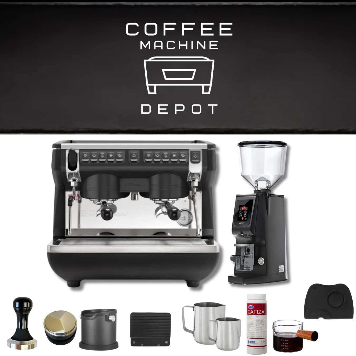 Nuova Simonelli - Appia Life 110V Compact 2 Group Combo Package Commercial Espresso Machnie