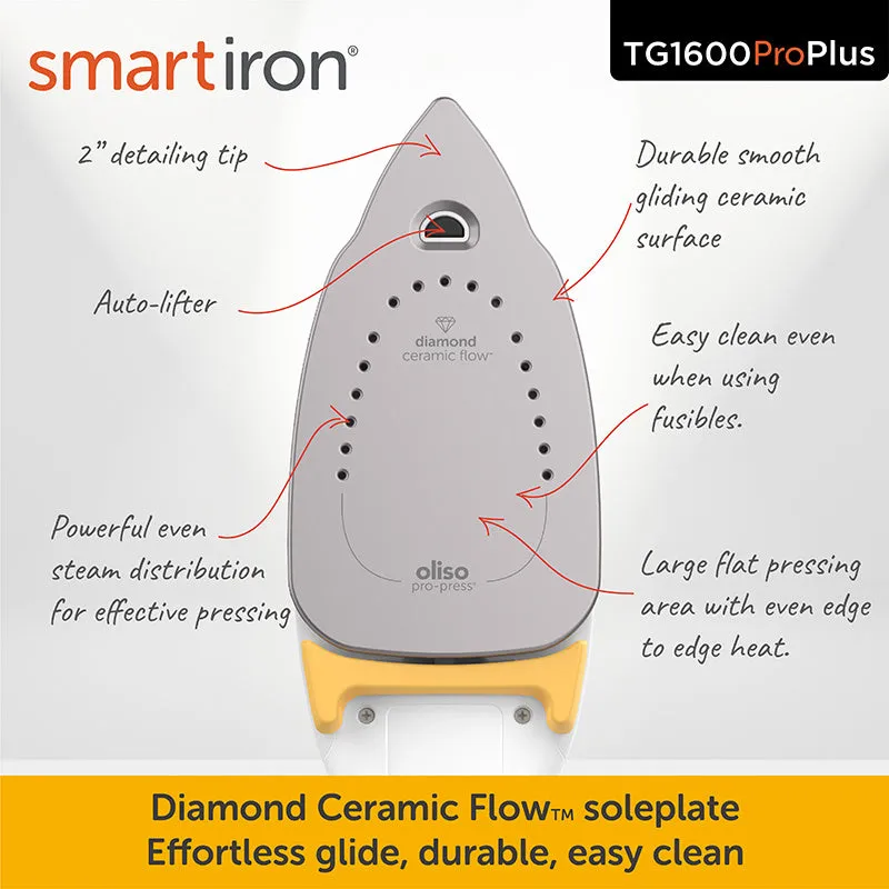 Oliso® TG1600Pro  Smart Iron® - Yellow