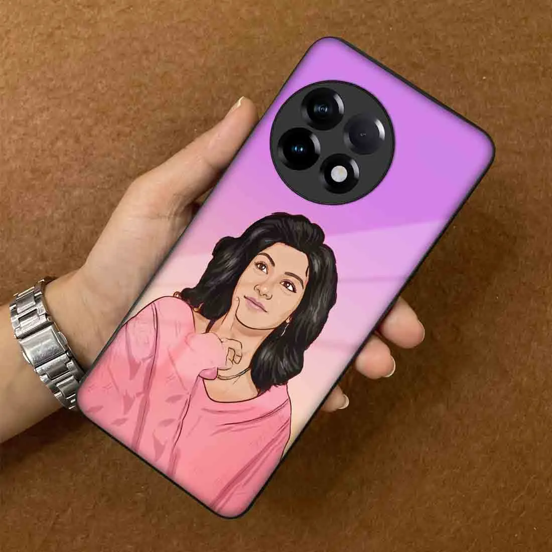 One Plus 11R Back Cover with Photo Custom Design Back Cases - Cartoonize Photo