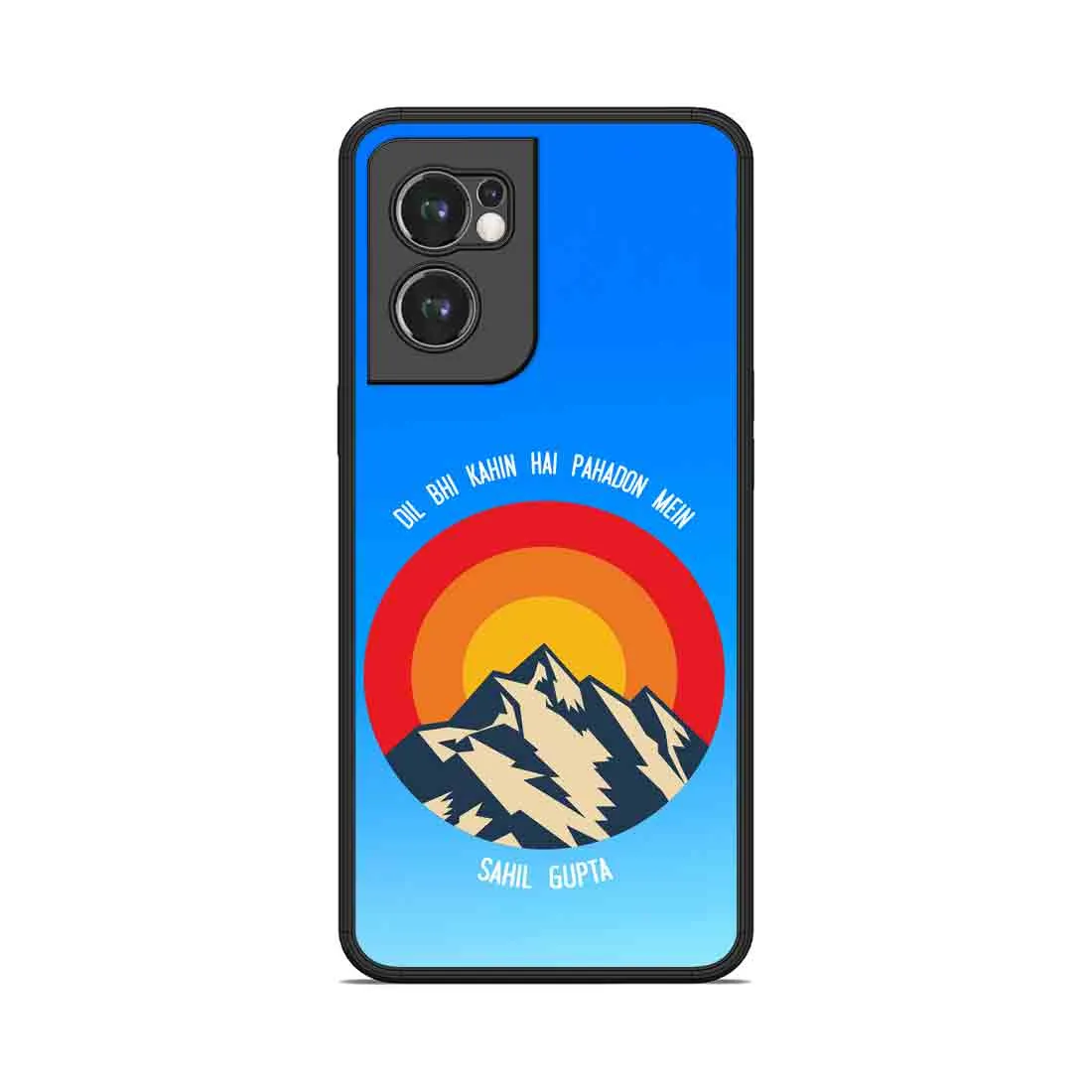 Oneplus Nord CE 2 5G Back Cover Personalized One plus cases with Name - Adventure Mountains