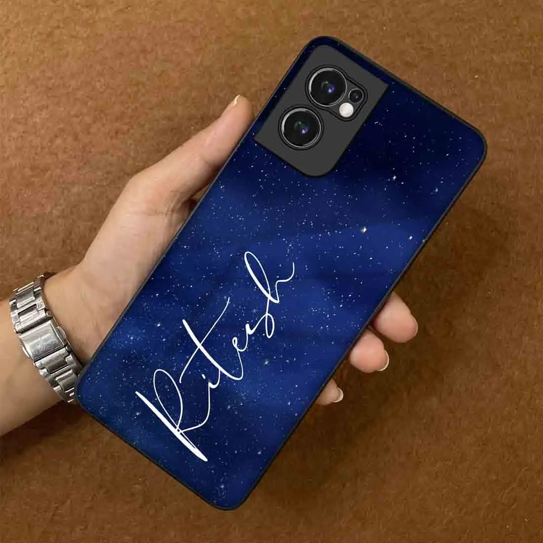 Oneplus Nord CE 2 Cover Custom Design One Plus Case with Name - Starry Night