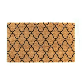 OnlyMat Elegant Greeky Pattern Printed Entrance Coir Doormat