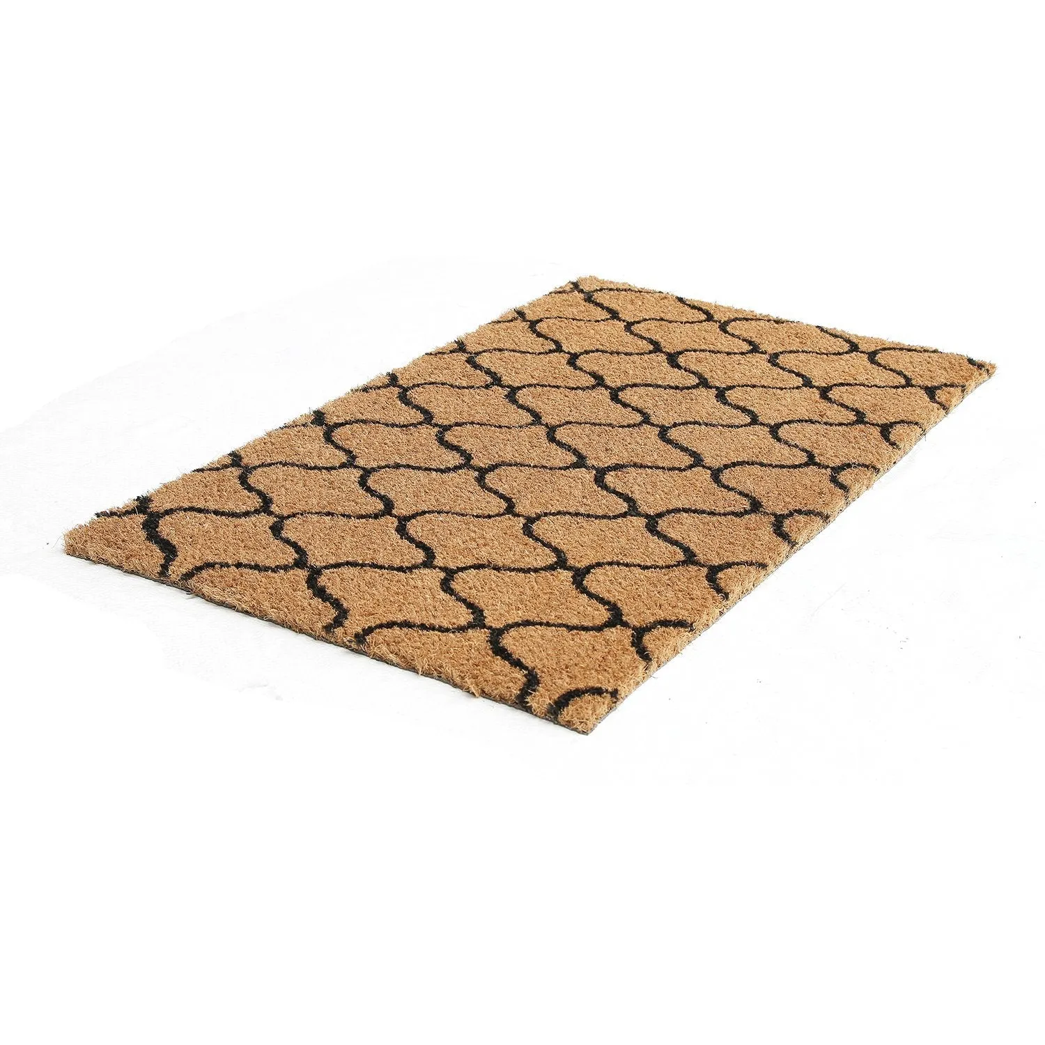OnlyMat Elegant Greeky Pattern Printed Entrance Coir Doormat