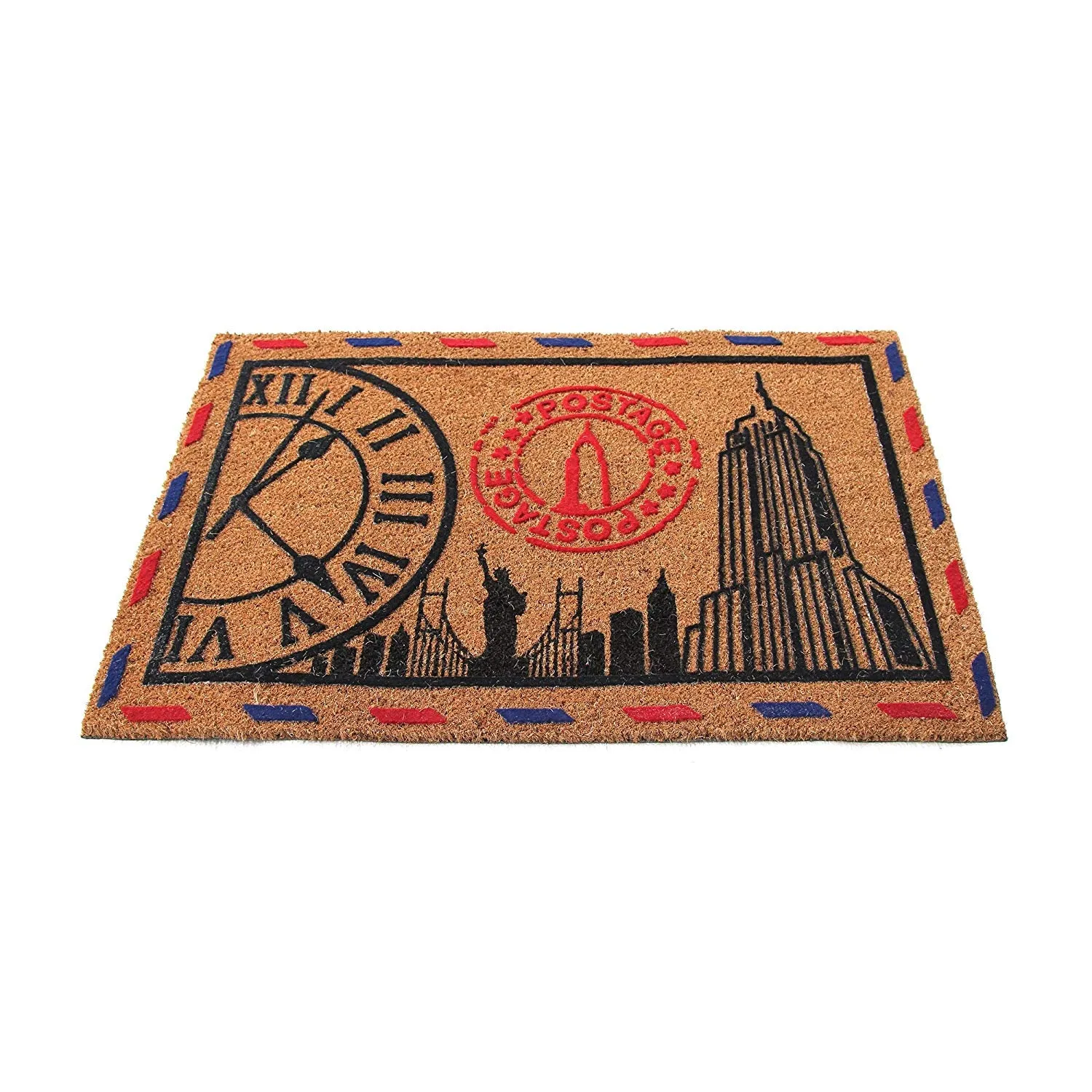 OnlyMat Elegant Natural Coir Anti-slip Flock Floor Mat