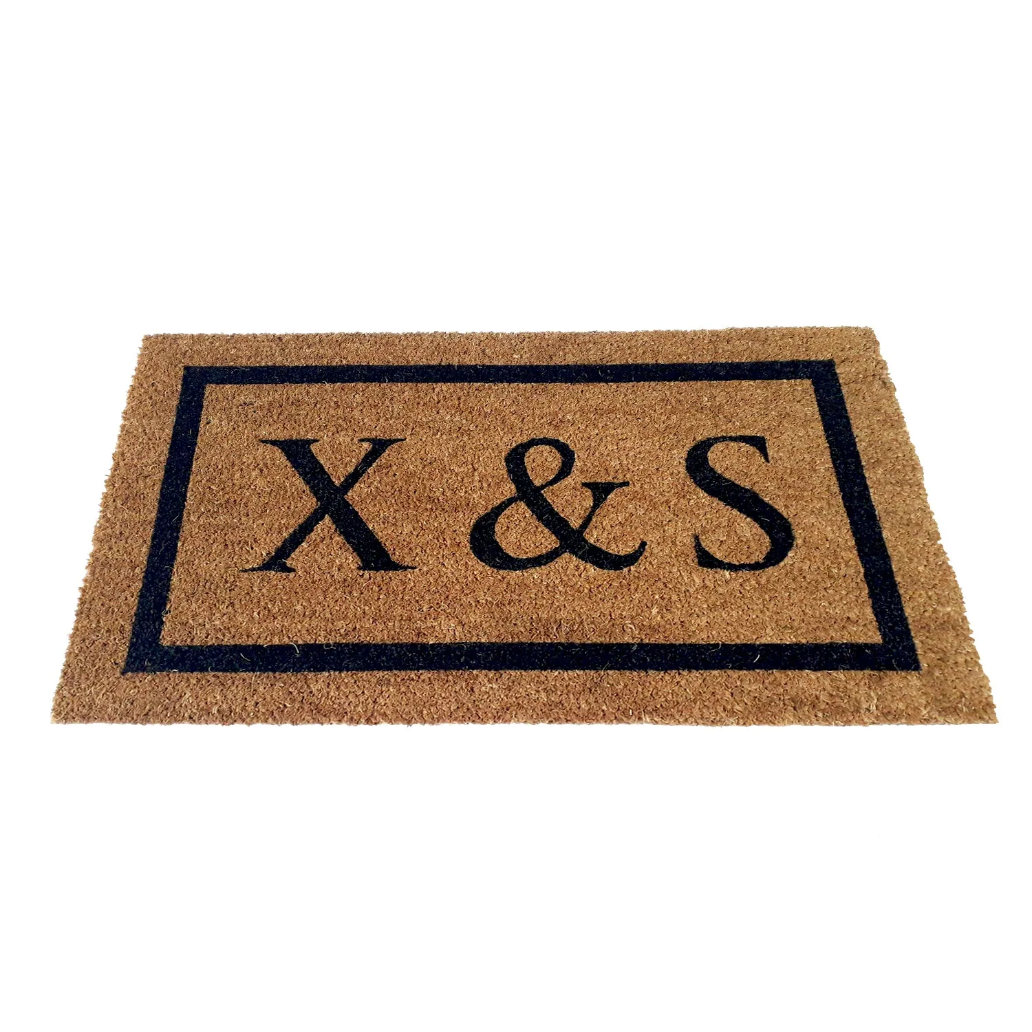 OnlyMat Personalized Doormat with Large Initials - Design 3