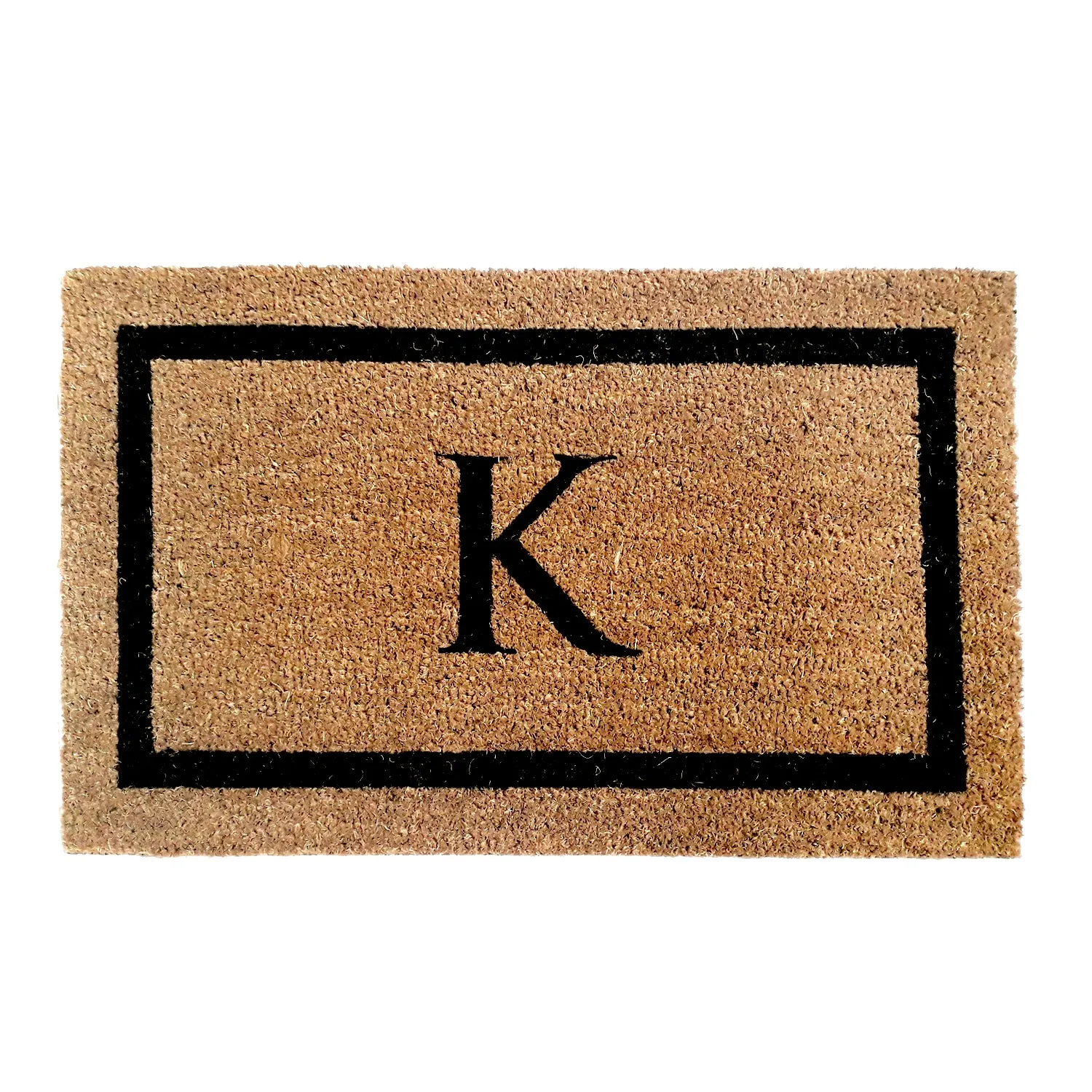OnlyMat Personalized Doormat with Large Initials - Design 3