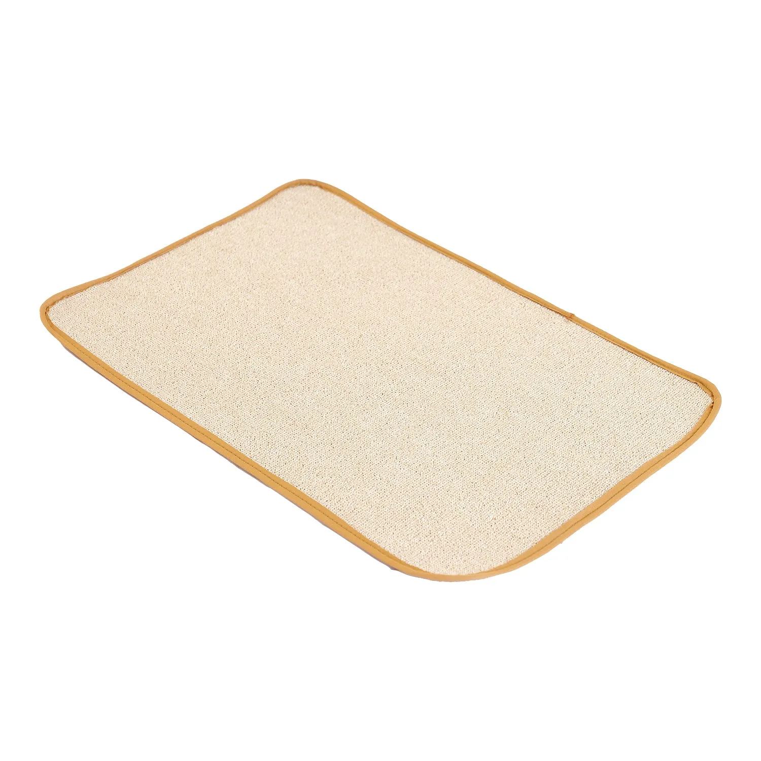 OnlyMat Soft Quickdry Plain Cream Colour Mat  (40cm x  60cm x 8mm)