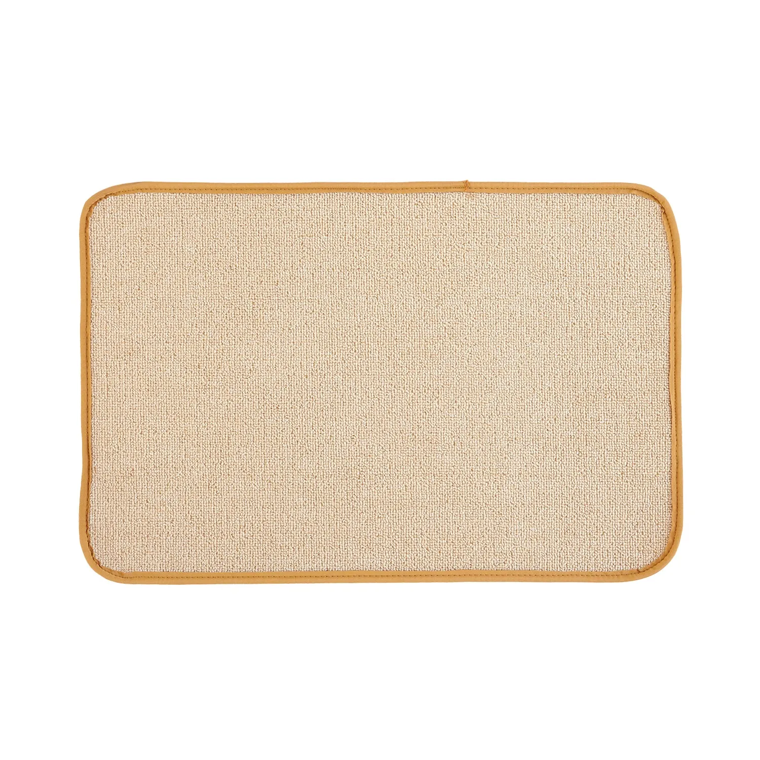 OnlyMat Soft Quickdry Plain Cream Colour Mat  (40cm x  60cm x 8mm)