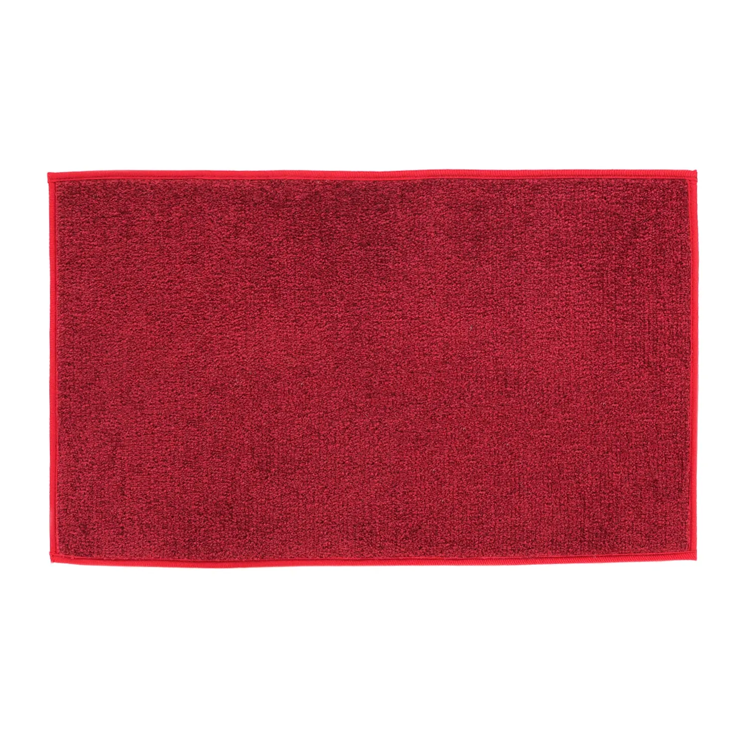 OnlyMat Soft Quickdry Plain Red Mat  (45cm x 75cm x  8mm) (Red)