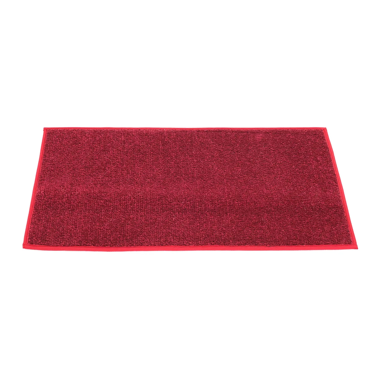 OnlyMat Soft Quickdry Plain Red Mat  (45cm x 75cm x  8mm) (Red)