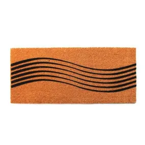 OnlyMat Wave Design Printed Trendy Long Coir Doormat