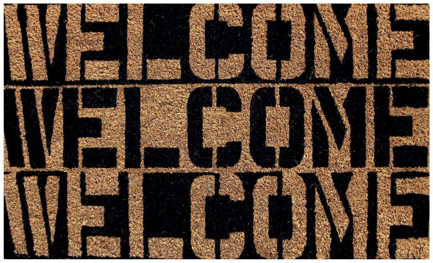 OnlyMat Welcome Design Natural Coir Doormat