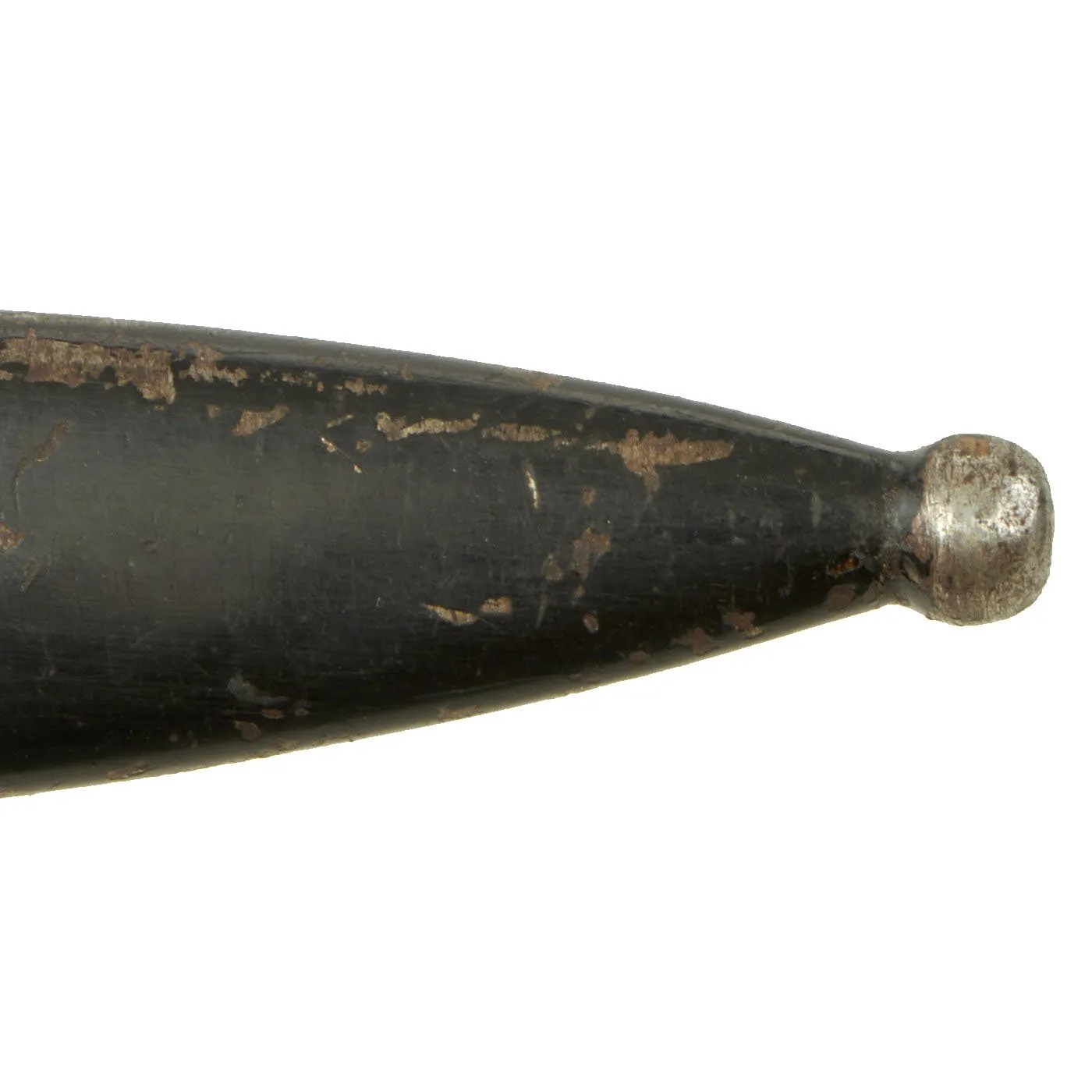 Original Austrian WWI Mannlicher M1895 Rifle Bayonet by ŒWG Steyr with Sight on Muzzle Ring & Scabbard