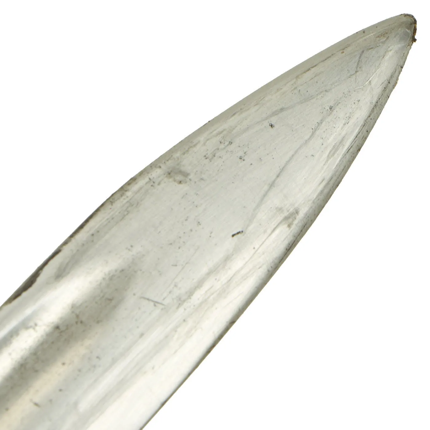 Original Austrian WWI Mannlicher M1895 Rifle Bayonet by ŒWG Steyr with Sight on Muzzle Ring & Scabbard