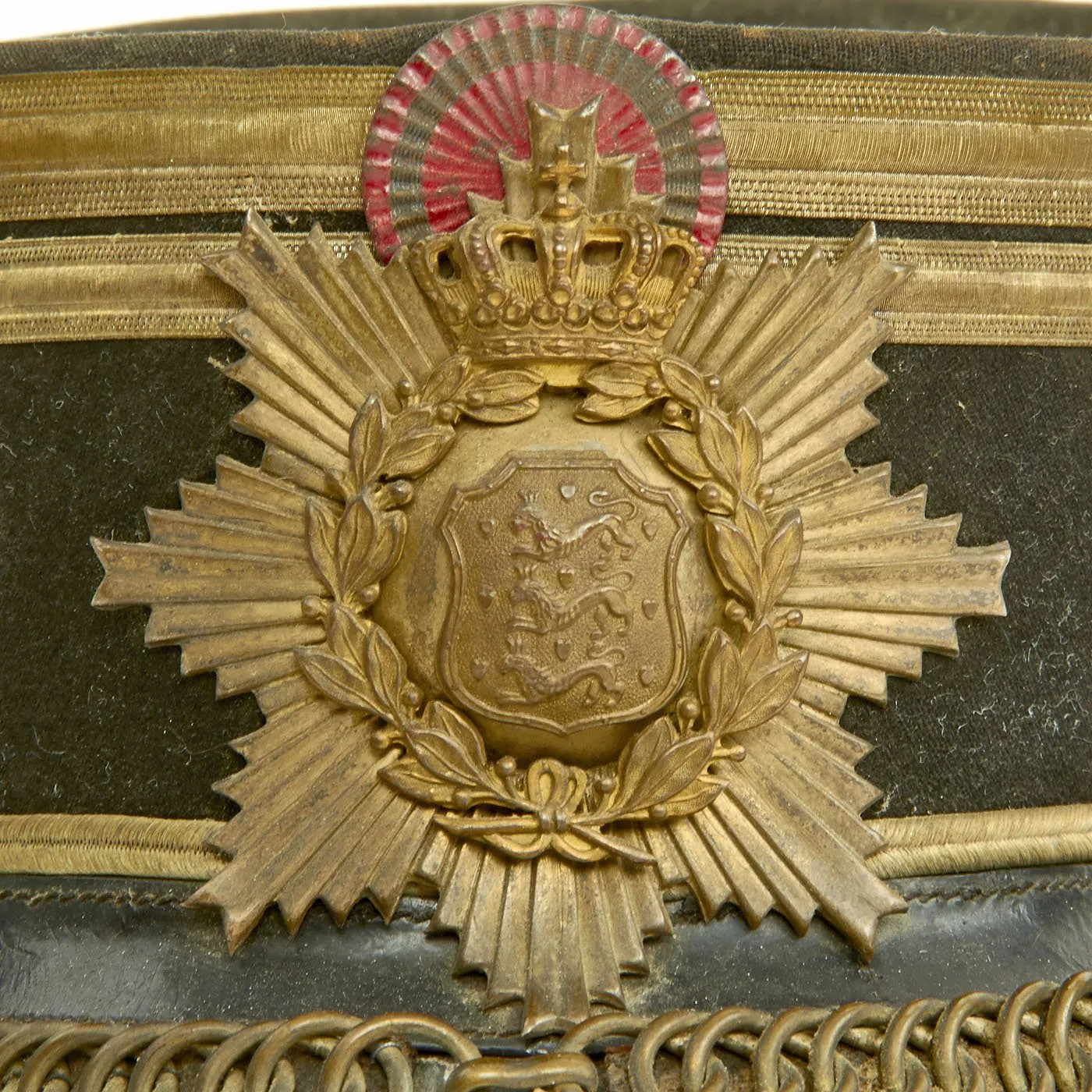 Original Danish 19th Century Officer Shako by C.L. Seifert