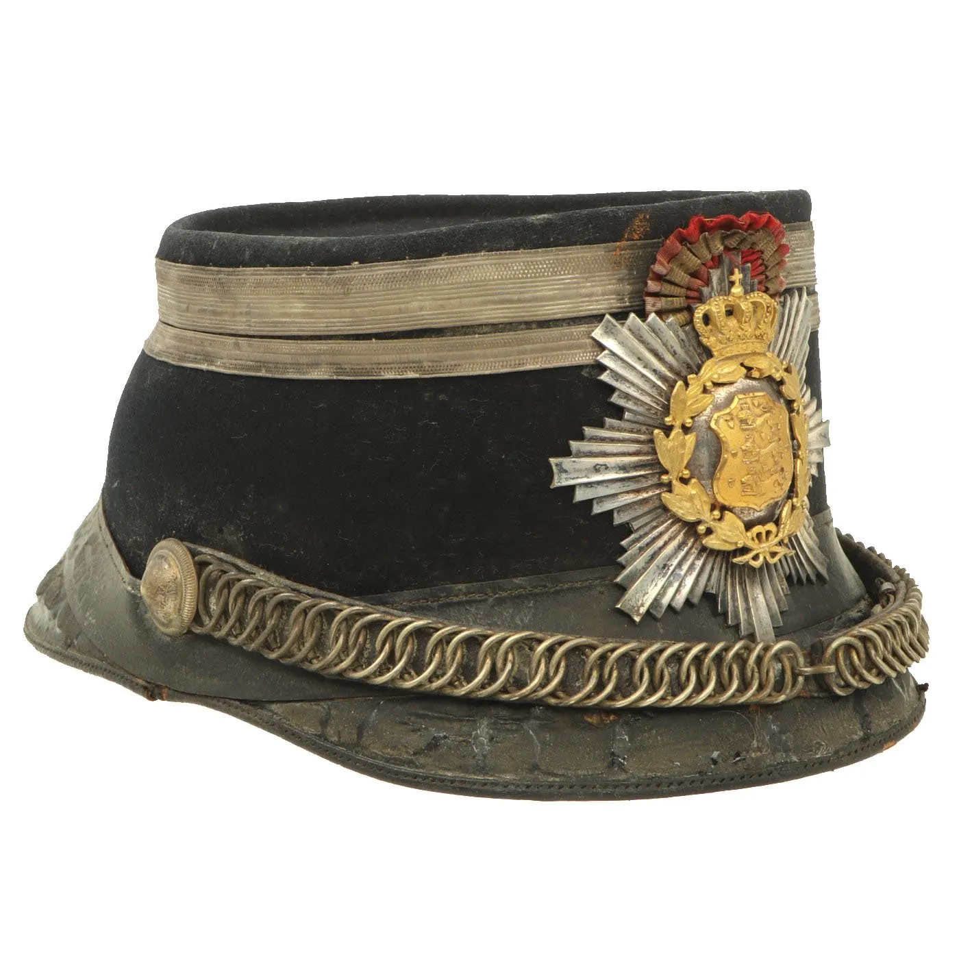 Original Danish 19th Century Officer Shako