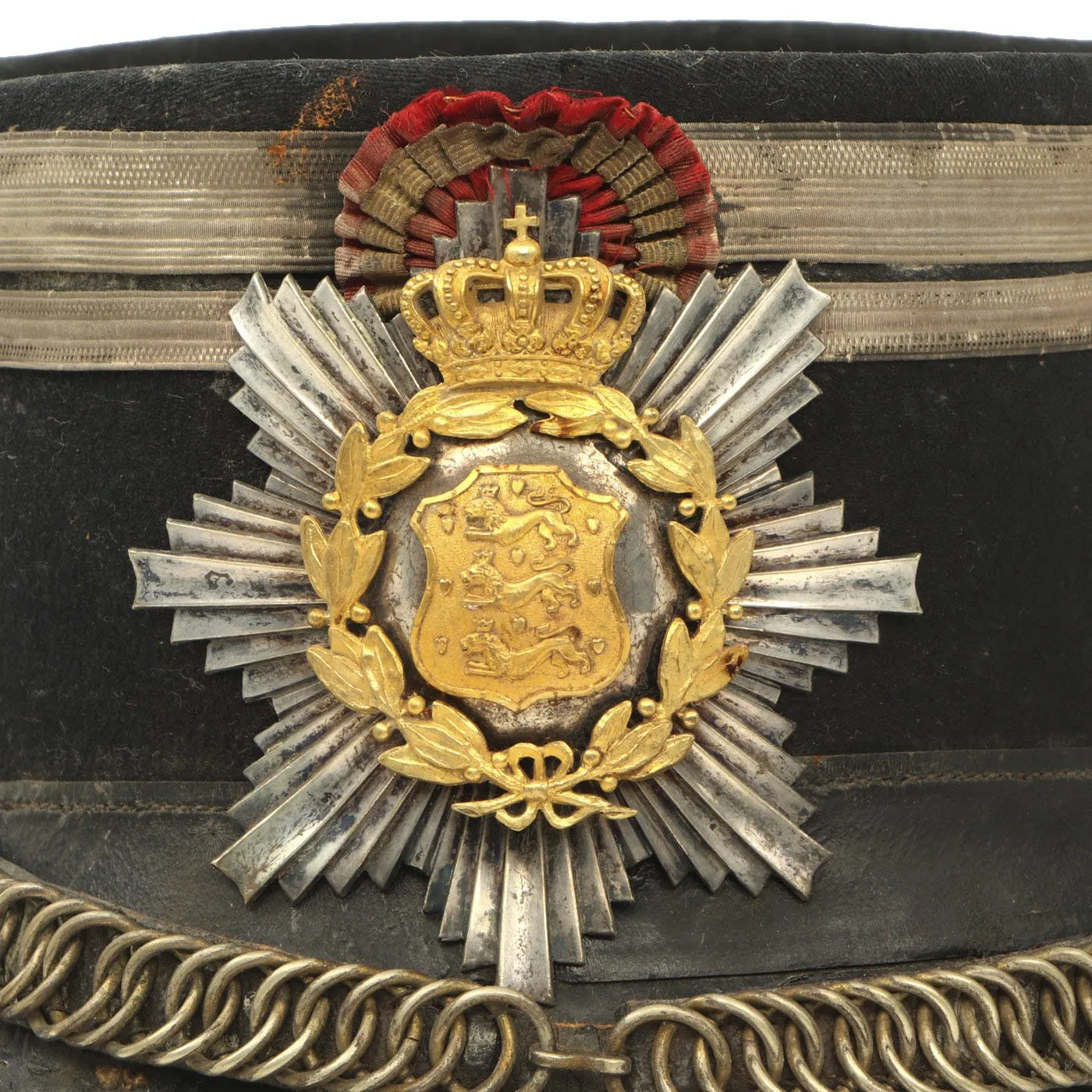 Original Danish 19th Century Officer Shako