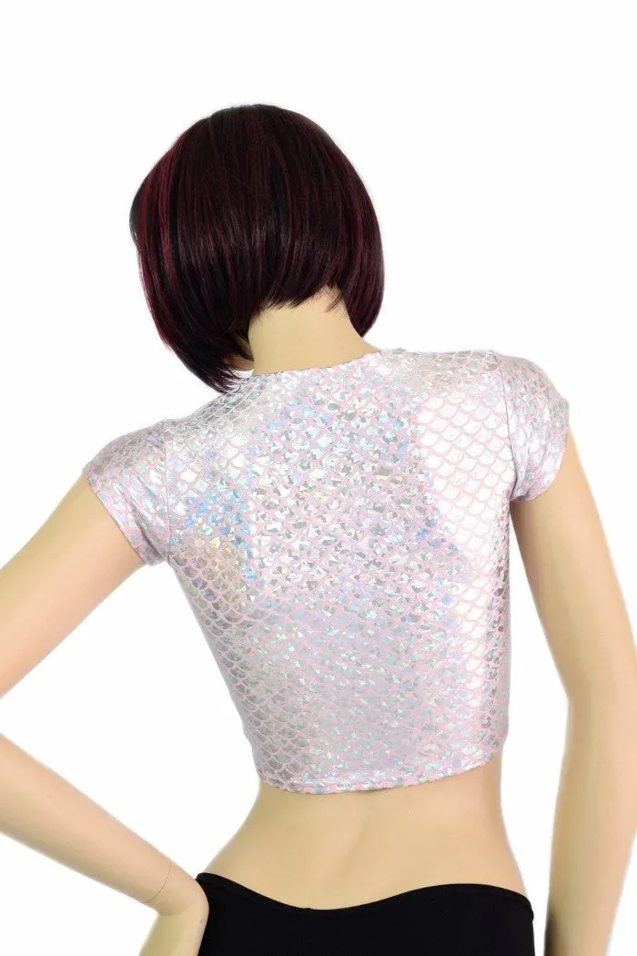 Pink Mermaid Crop Top